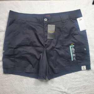 Lee Flex-To-Go Cargo Shorts 20W Medium 6” Inseam Black NWT